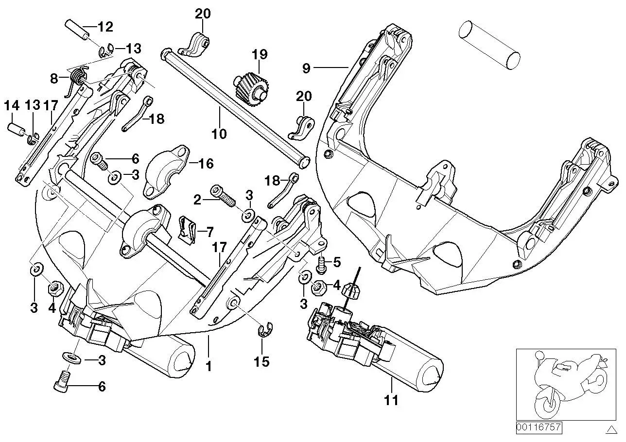 BMW Sicherungsscheibe E52 E53 K08 K09 K18 K26 K27 K48 K49 K52 K61