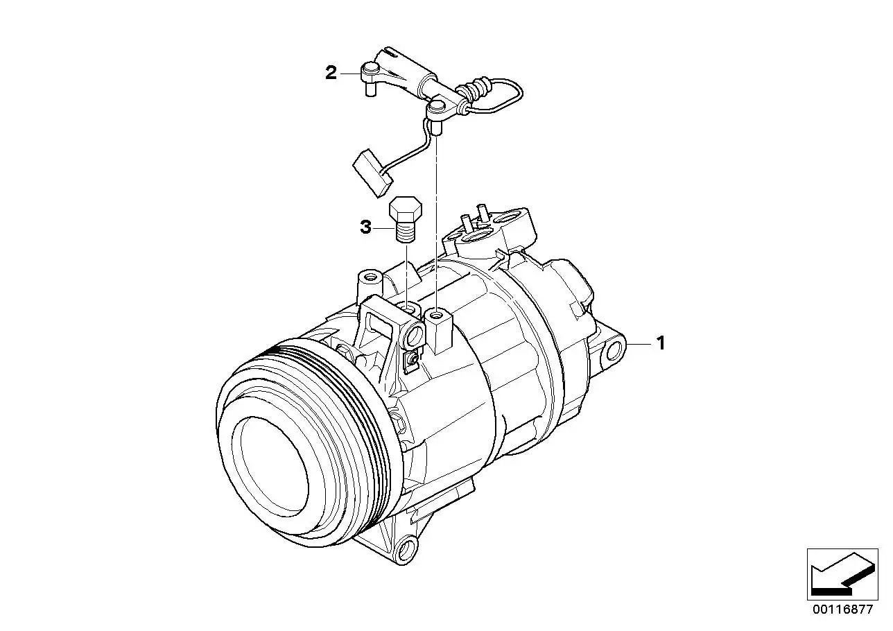 BMW RP Klimakompressor E85 E86 64509182800