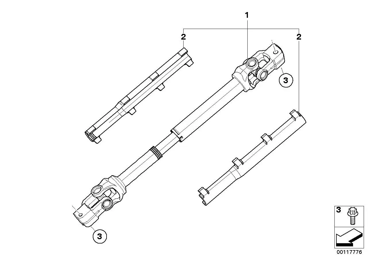 BMW Lenkspindel unten E85 E86 32306769265