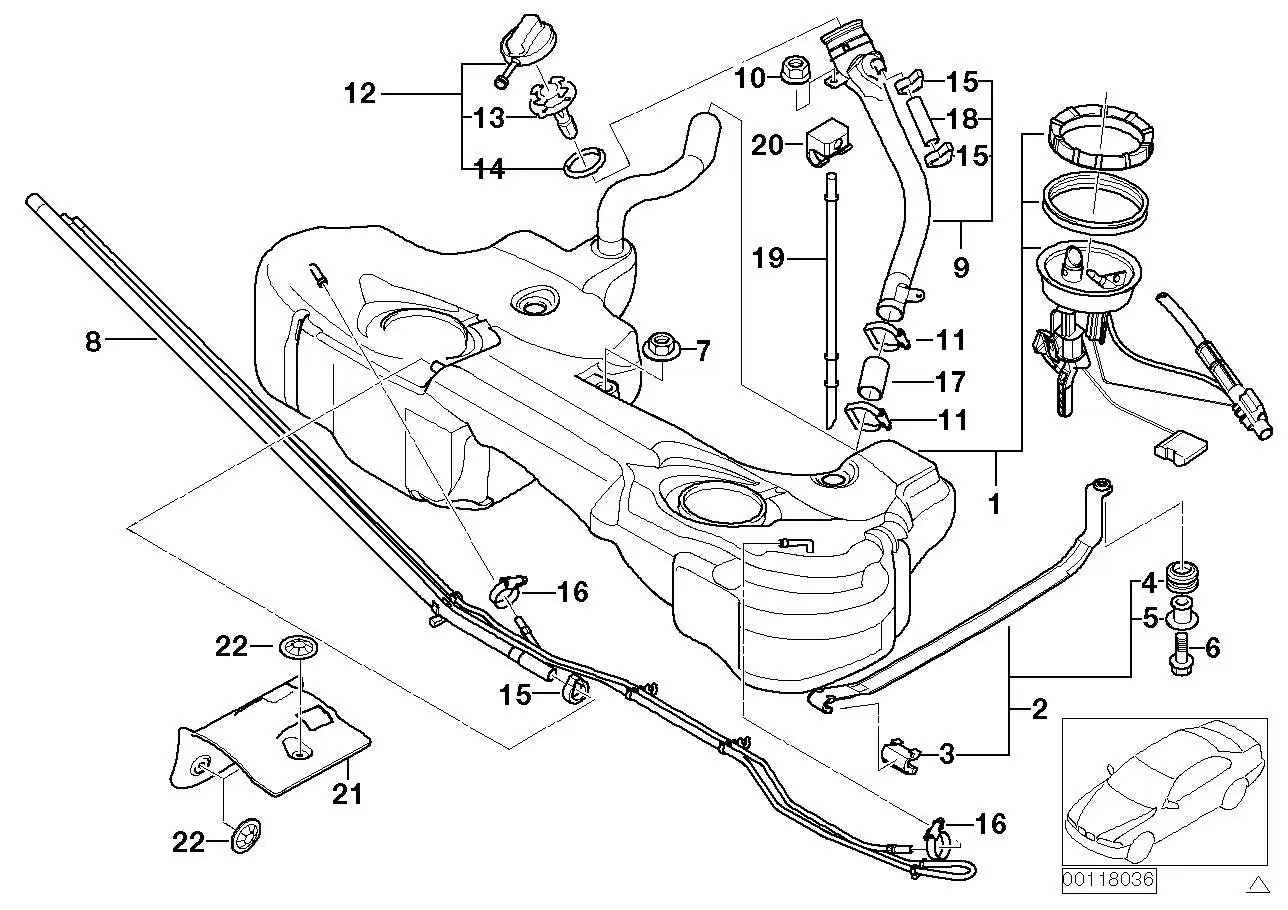 BMW Spannband E46 16116756583 - Bildposition 02