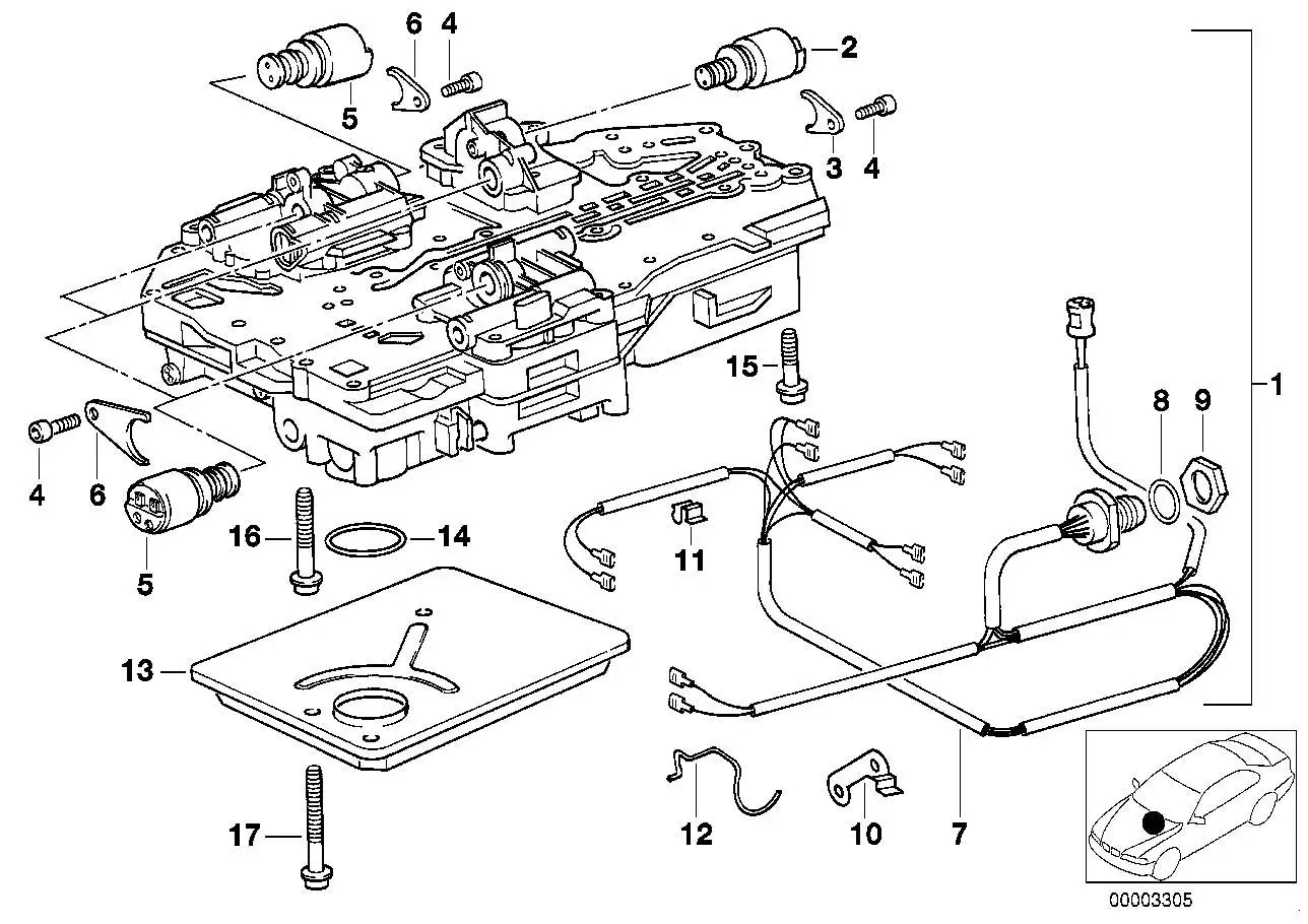 BMW Druckregler E23 E24 E28 E30 E32 E34 24341217078