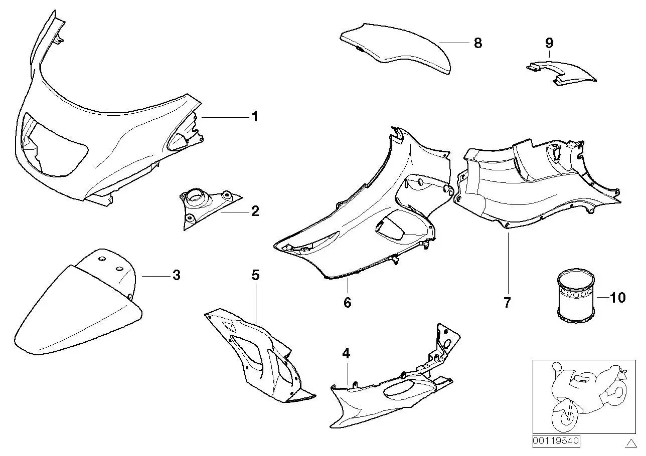 BMW Blende rechts 46637685126 - Bildposition 02