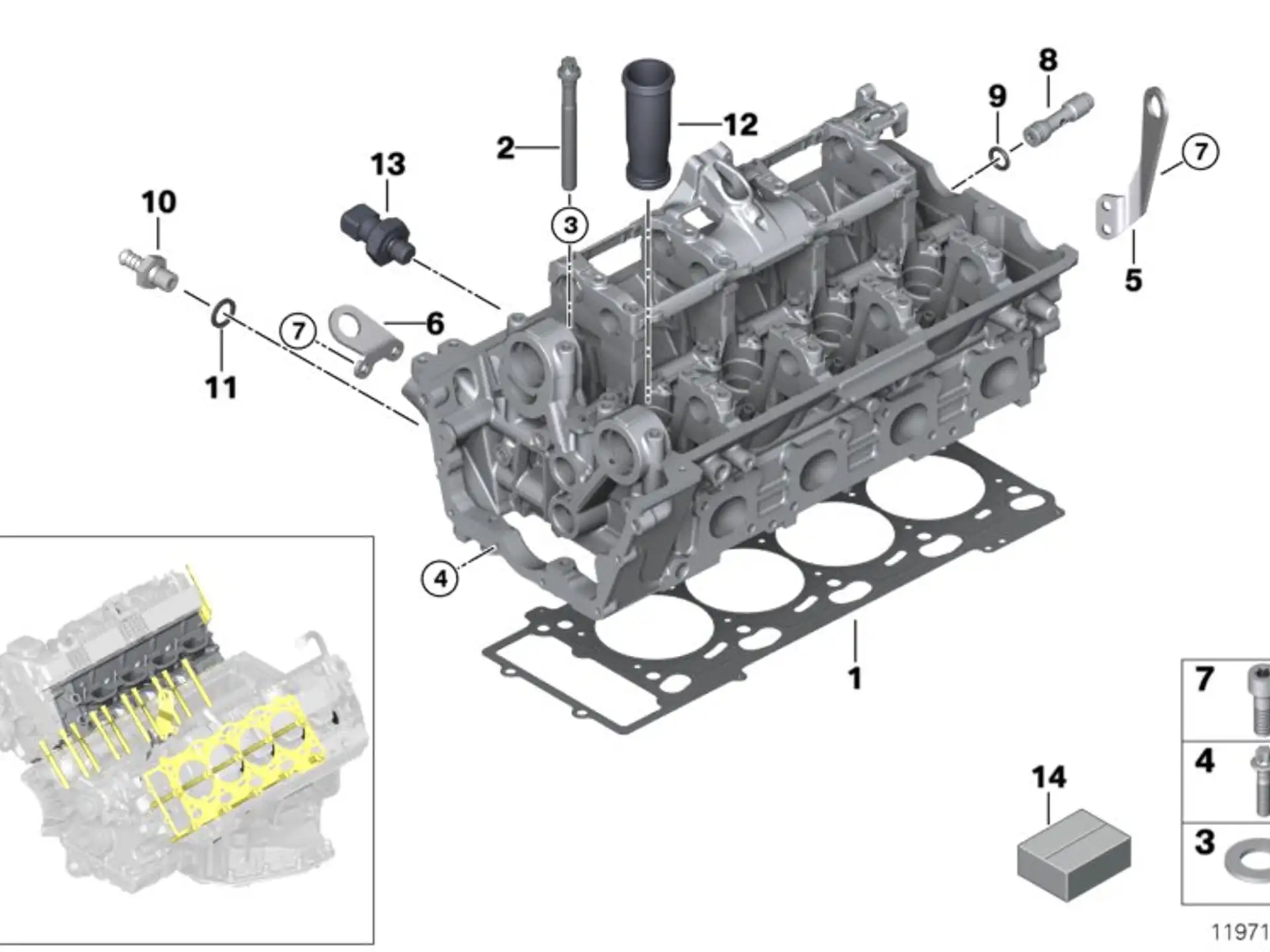 BMW Zündkerzenrohr E53 E60 E61 E63 E64 E65 E66 E70 11127570219