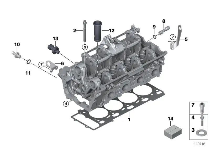BMW Anschlussstutzen mikroverkapselt E53 E60 E61 E63 E64 E65 E66