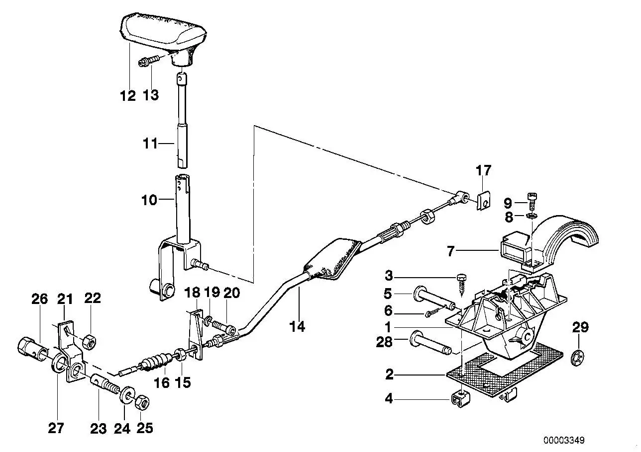 BMW Schalter Getriebe E31 E32 E34 25161219149 - Bildposition 07