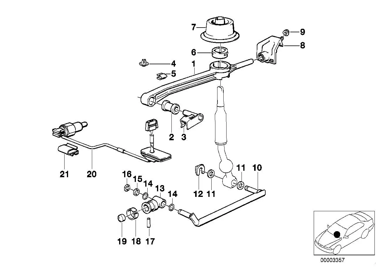 BMW Schaltstangengelenk E21 E23 E24 E28 E30 E32 E36 25117501309 -