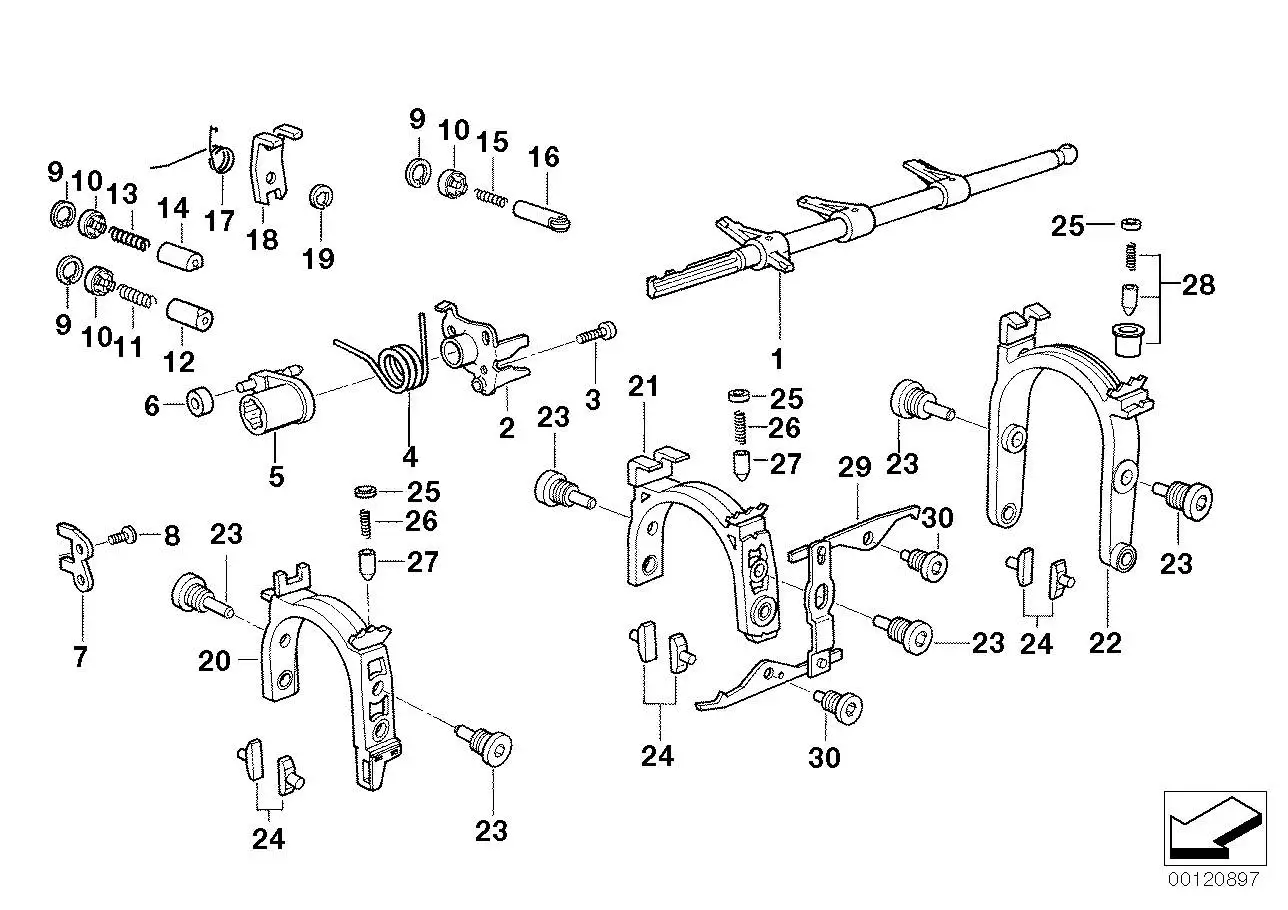 BMW Druckfeder E32 E34 E36 E38 E39 E46 E53 23311224935 - Z3, 3er,