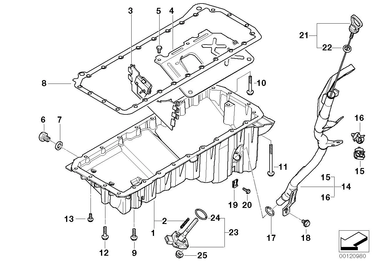 BMW Dichtung Ölwanne E38 E39 E46 E53 E60 E61 E65 E83 11130149329