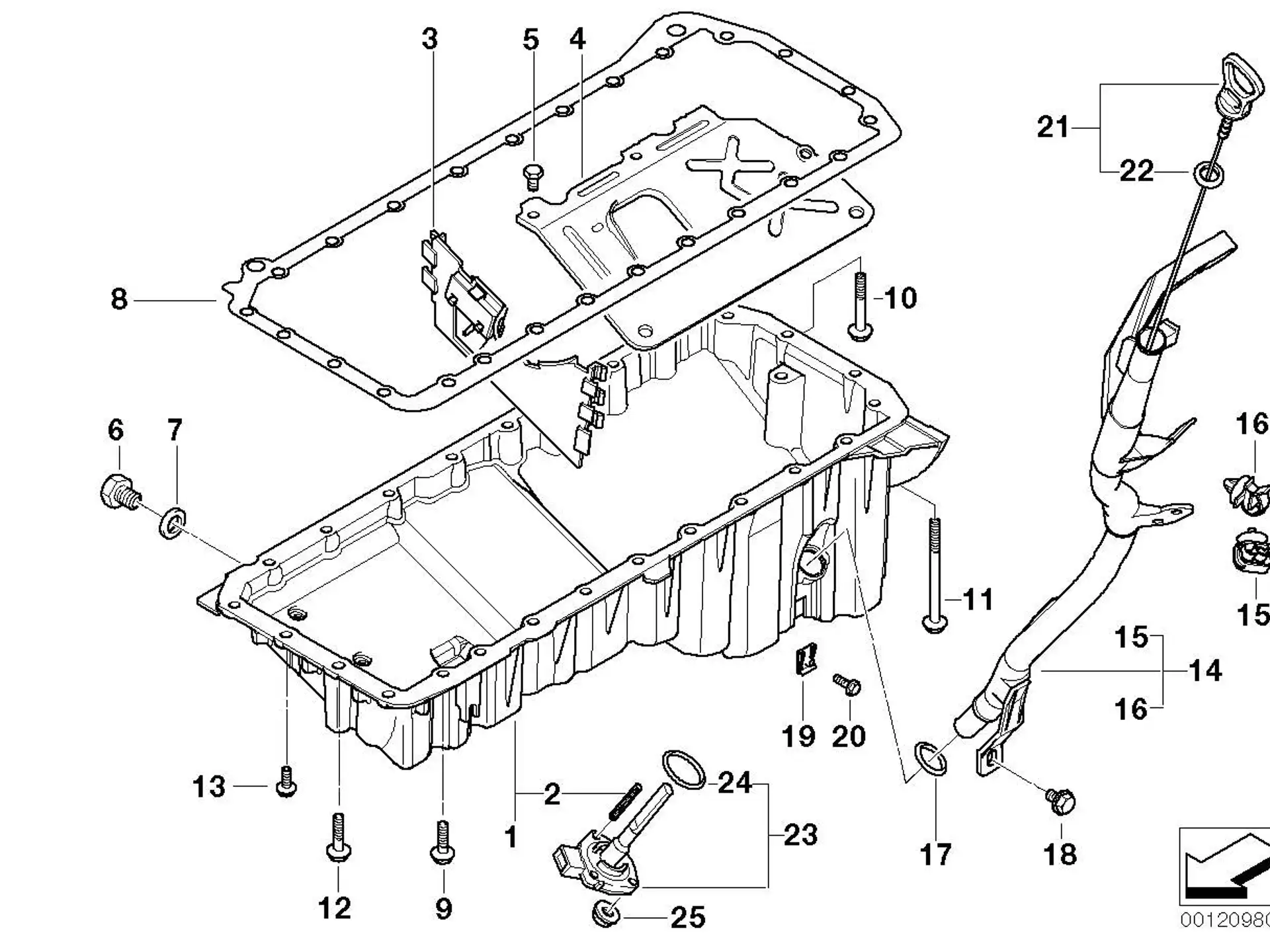 BMW Dichtung Ölwanne E38 E39 E46 E53 E60 E61 E65 E83 11130149329