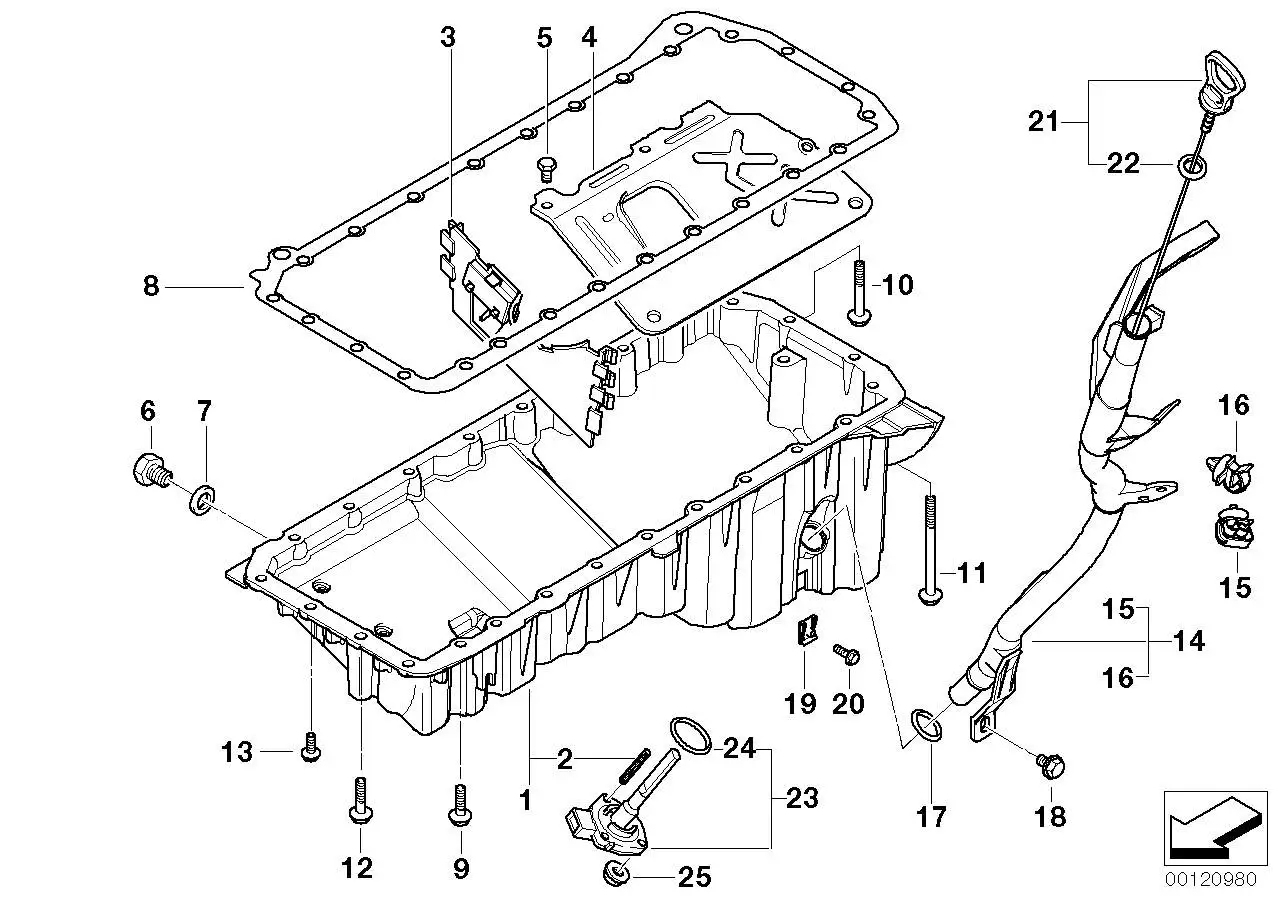 BMW Dichtung Ölwanne E38 E39 E46 E53 E60 E61 E65 E83 11130149329