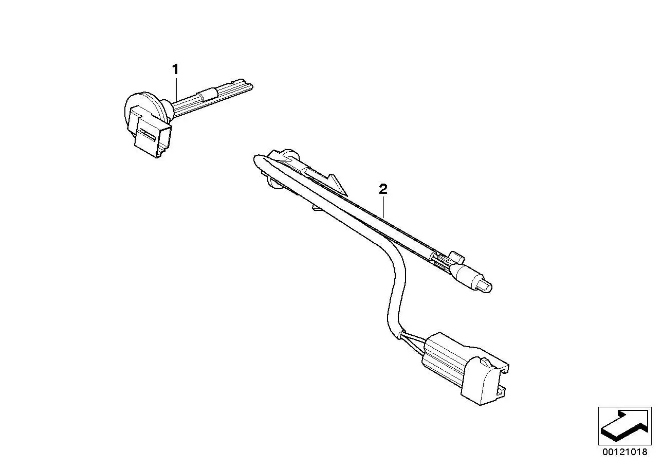 BMW Temperatursensor Verdampfer 64116927601 - Bildposition 02
