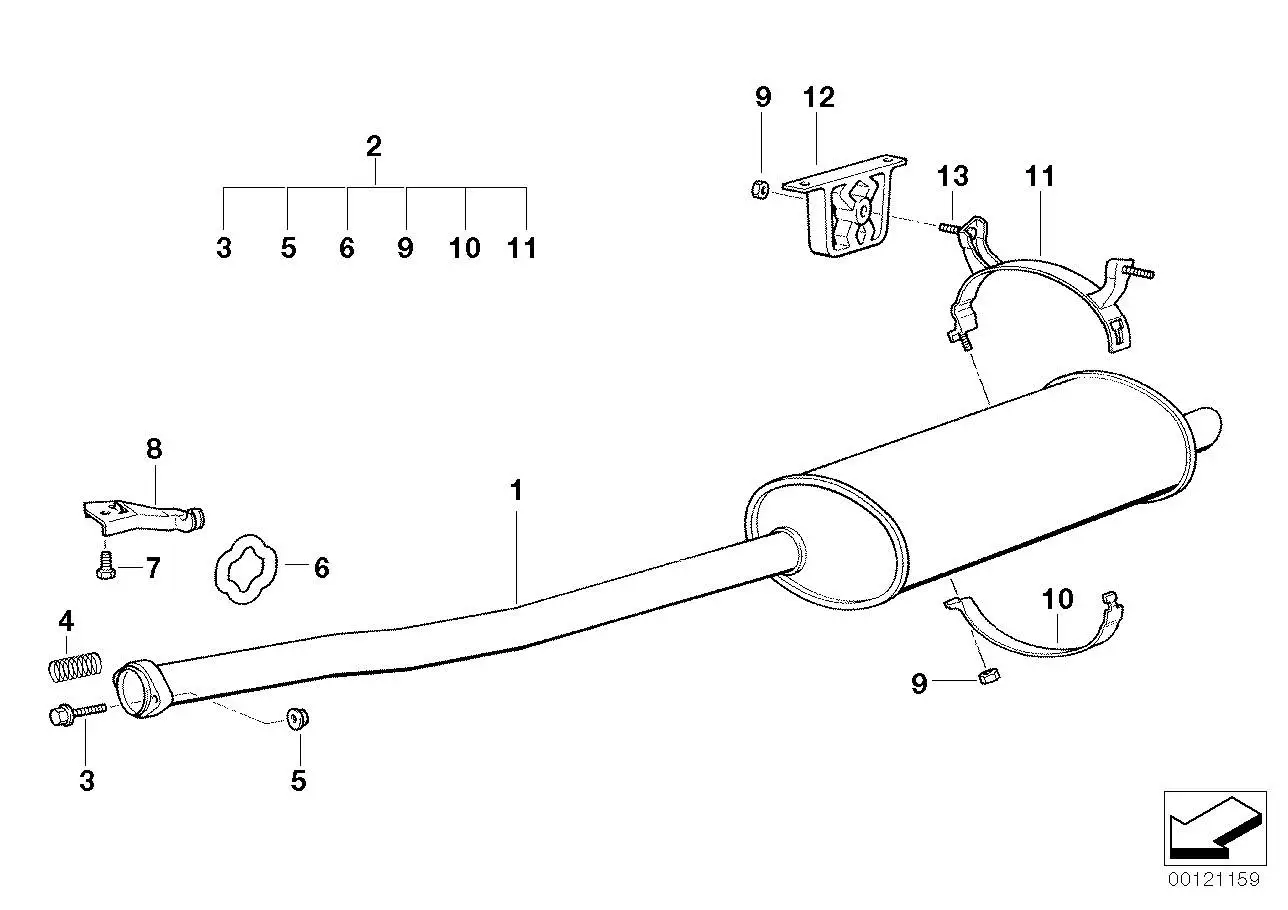 BMW Schelle E36 18211737656 - Bildposition 11