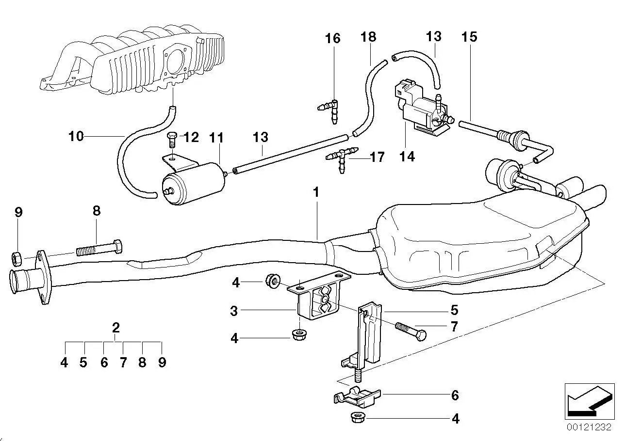 BMW Unterdruckbehälter E36 E46 E83 18101740207
