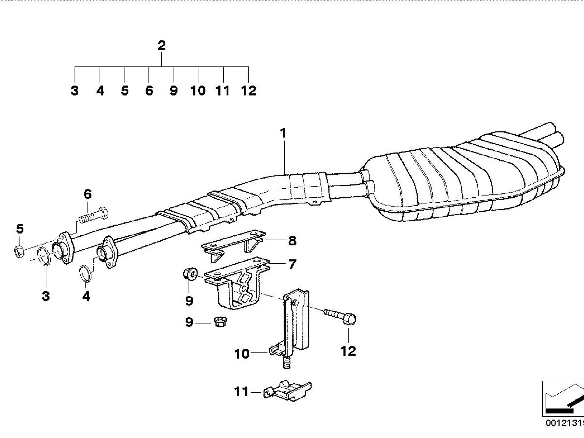 BMW Dichtring asbestfrei E36 E46 18101405737