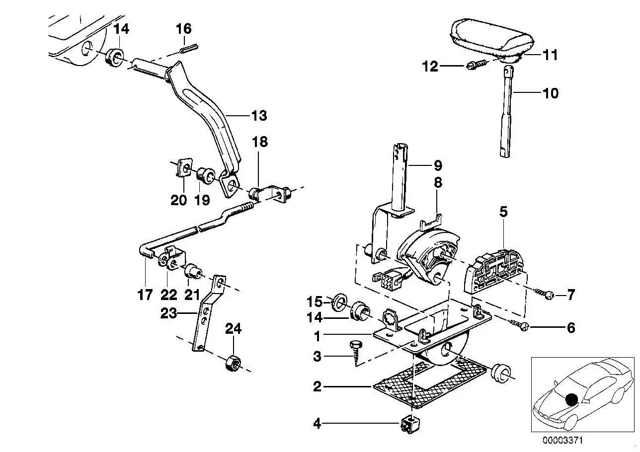BMW Zugstange E23 E24 E28 E30 25161207558 - Bildposition 10