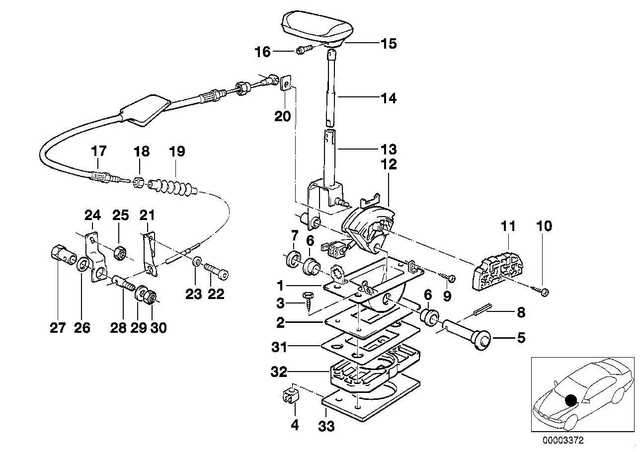 BMW Seilzug E30 25161215859 - Bildposition 17