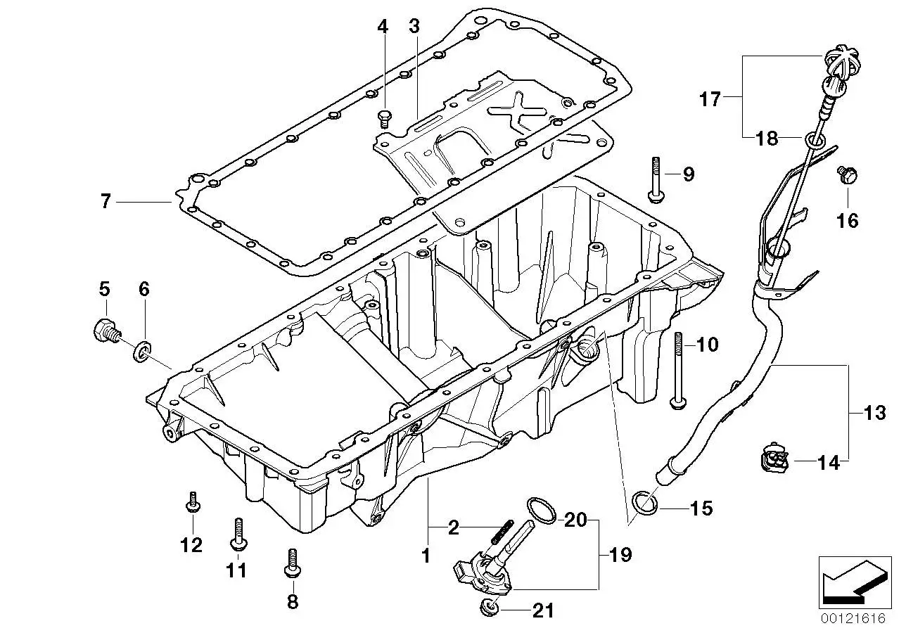 BMW Schwallblech E46 11137785588