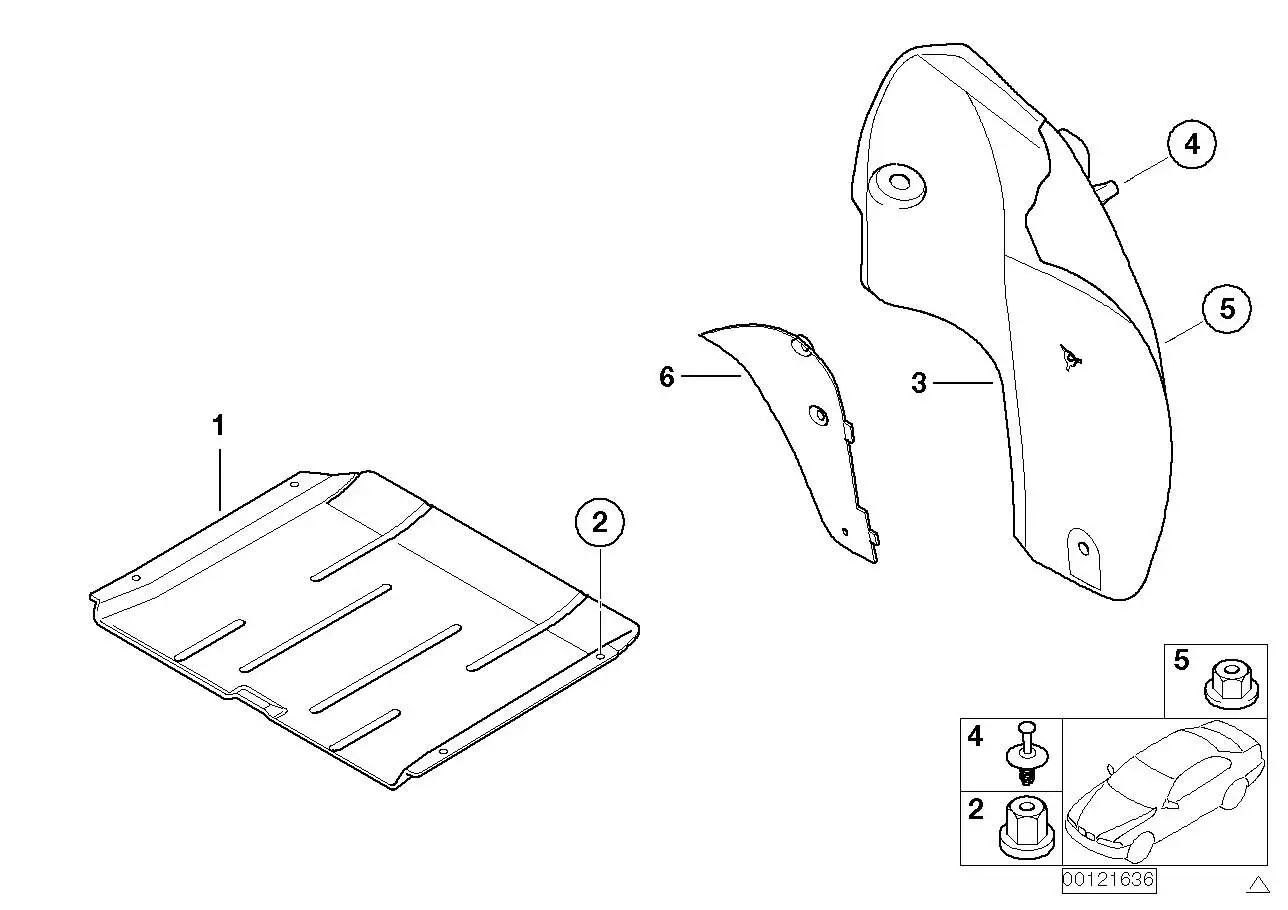 BMW Luftleitblech E46 51487894172