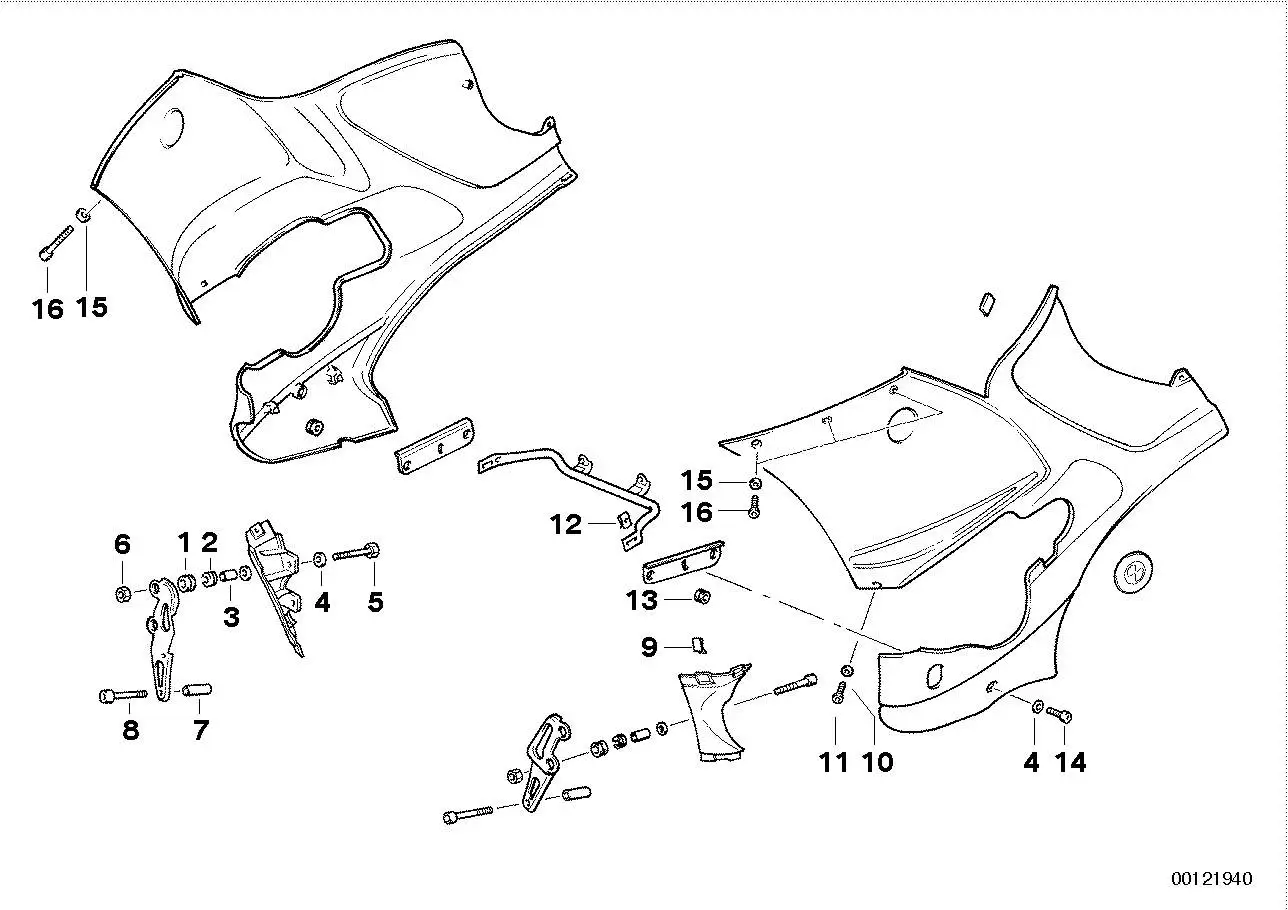 BMW Flachkopfschraube R22 R28 46632351549 - 259S, R28, R22 / Bild