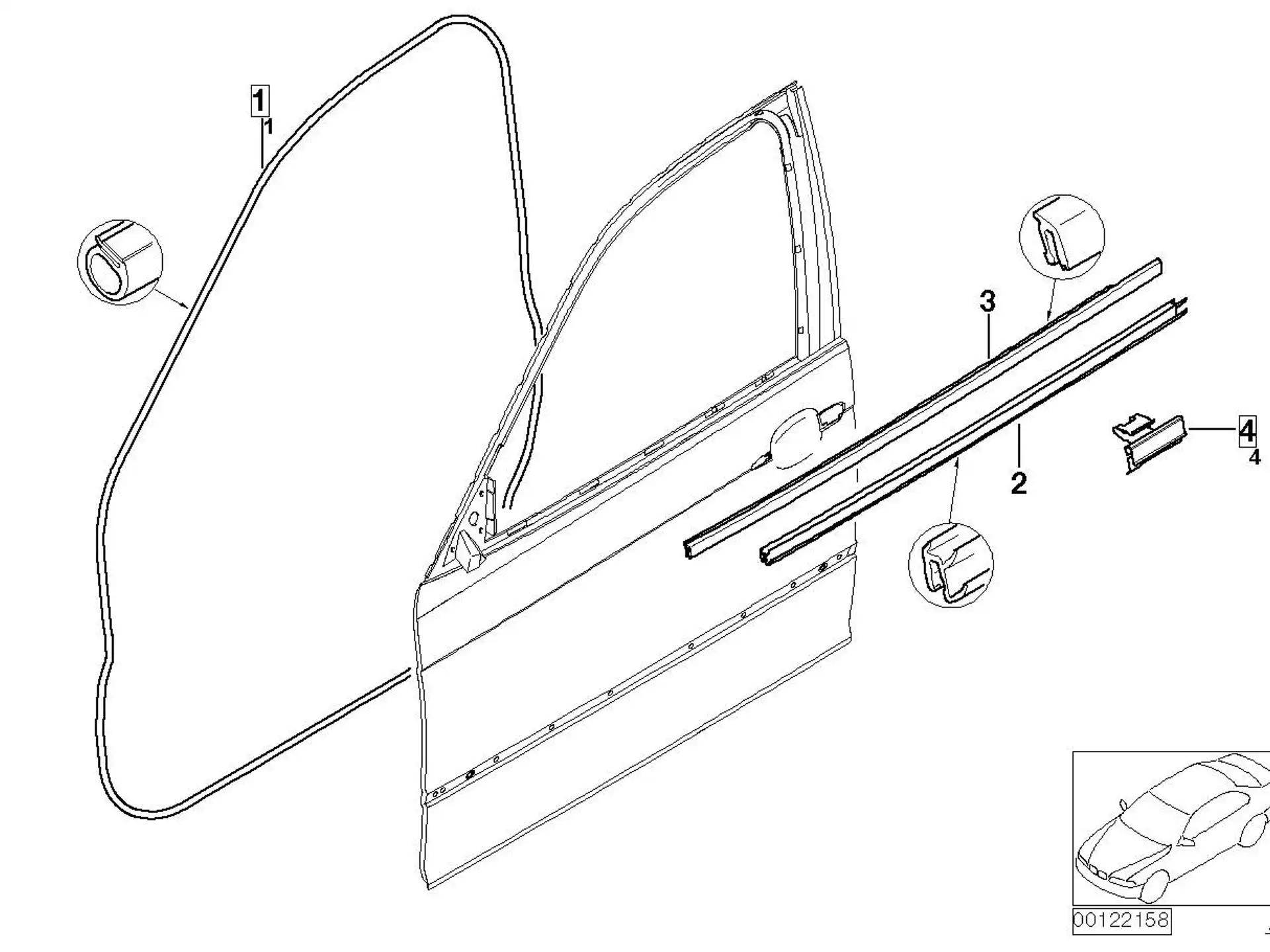 BMW Schachtabdeckung aussen rechts E46 51338194708