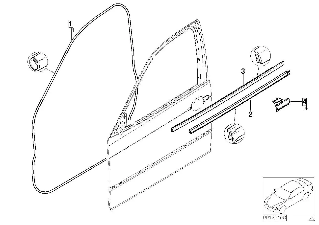 BMW Schachtabdeckung aussen links E46 51338194711 - 3er E46