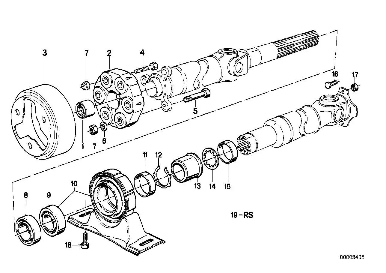 BMW Gelenkscheibe E12 E21 E28 E30 E34 E36 E46 E60 E61 E81 E82 E84