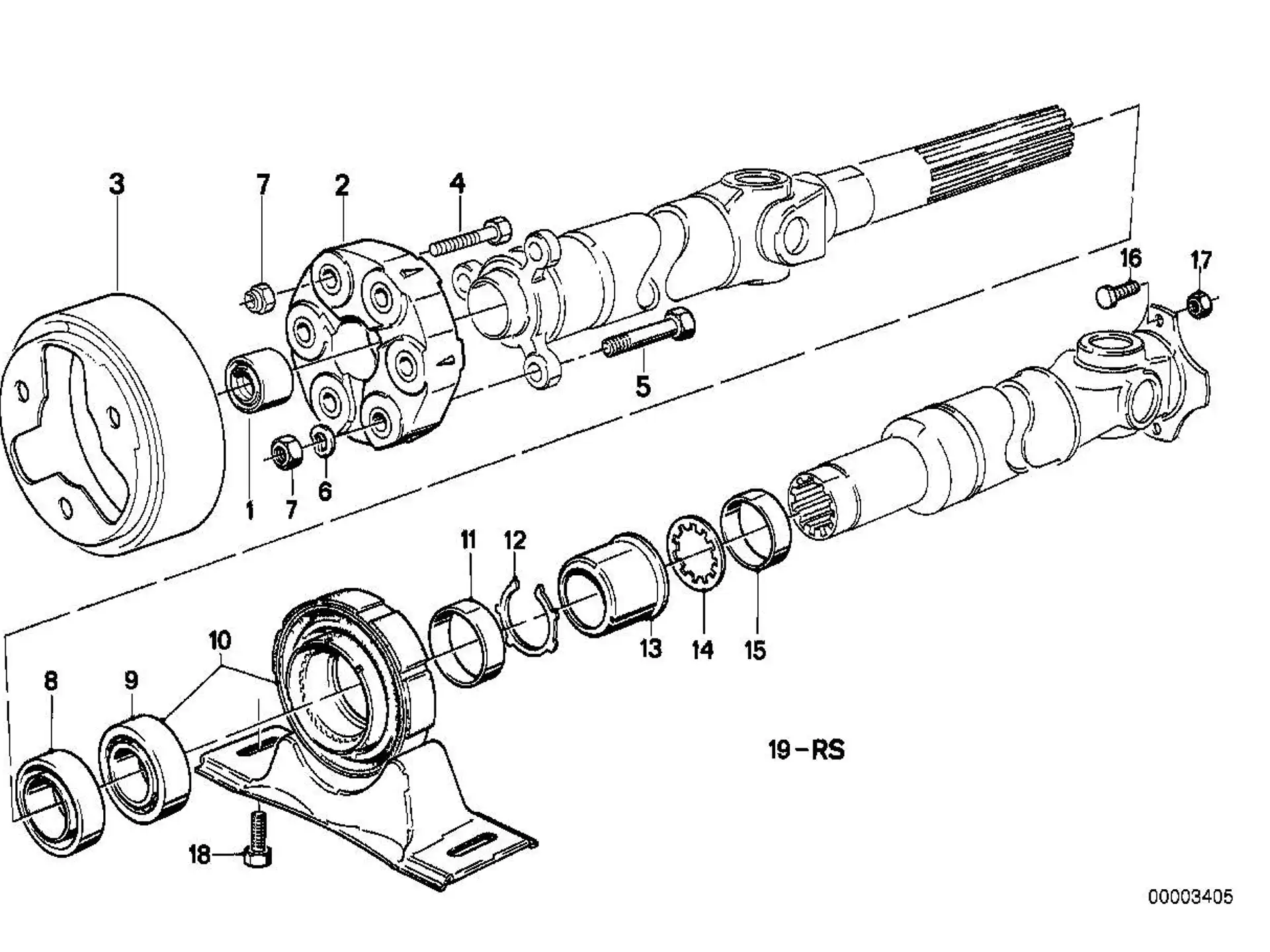 BMW Raendelschraube E23 E24 E28 E30 E32 E34 E36 E39 26111206718