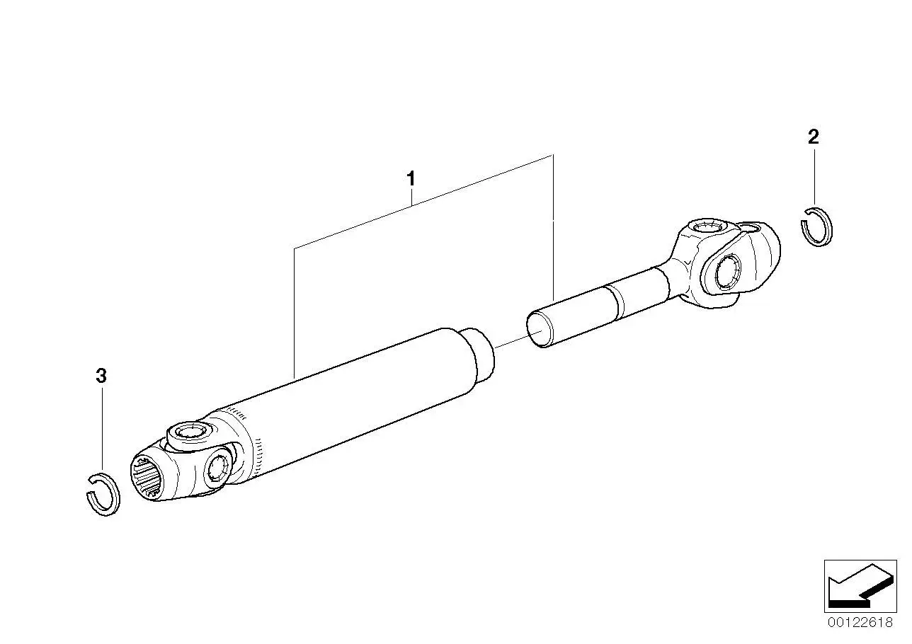 BMW Kardanwelle 26112325747 - 259E, 259R, 259S, 259T /
