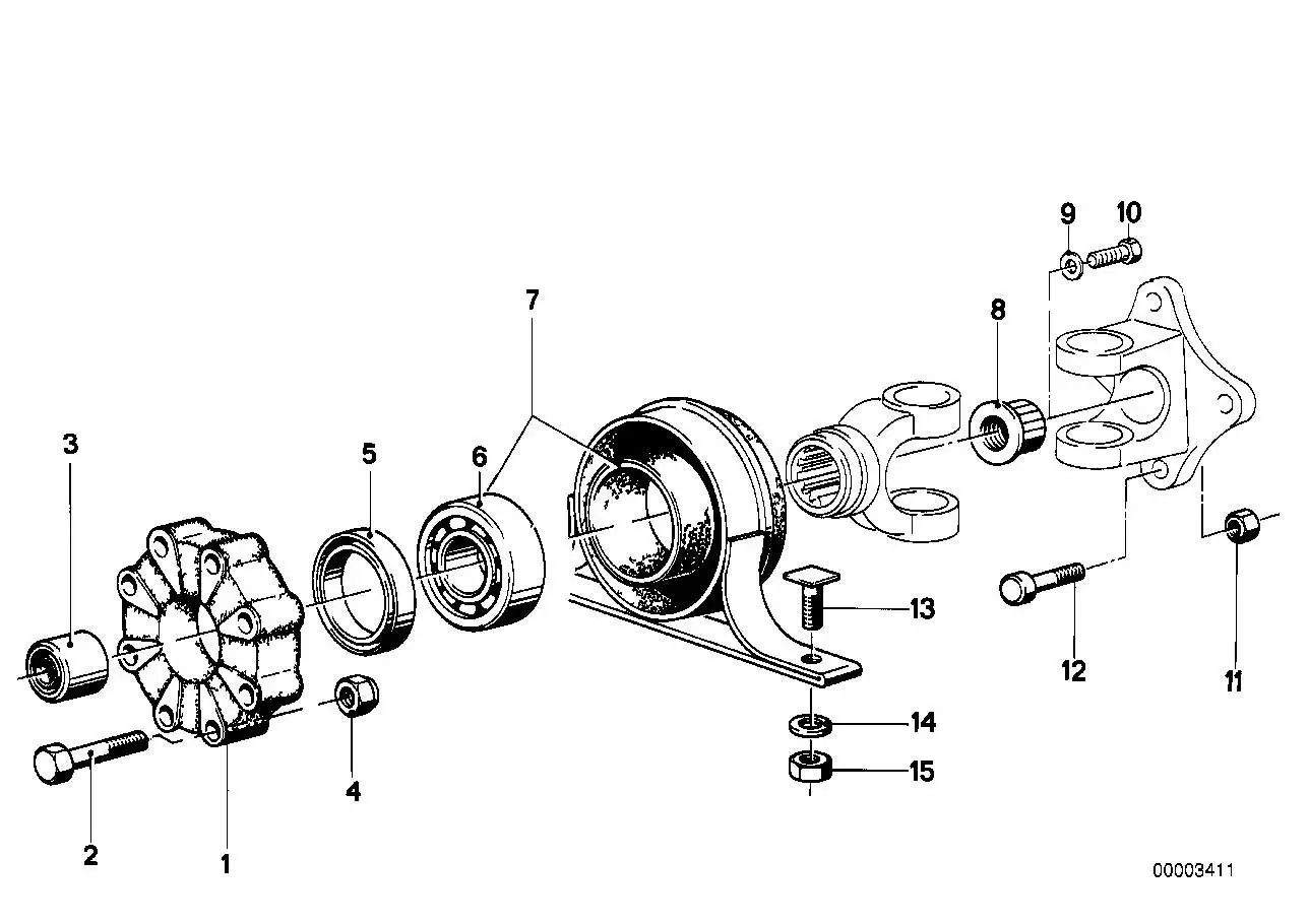 BMW Sechskantschraube E12 E21 E28 E30 E34 26111209498