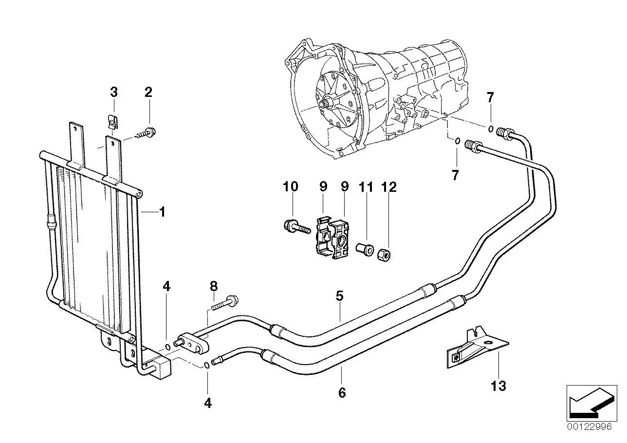 BMW Halter Ölleitung E34 E36 17221433006 - Z3 E36, 5er E34