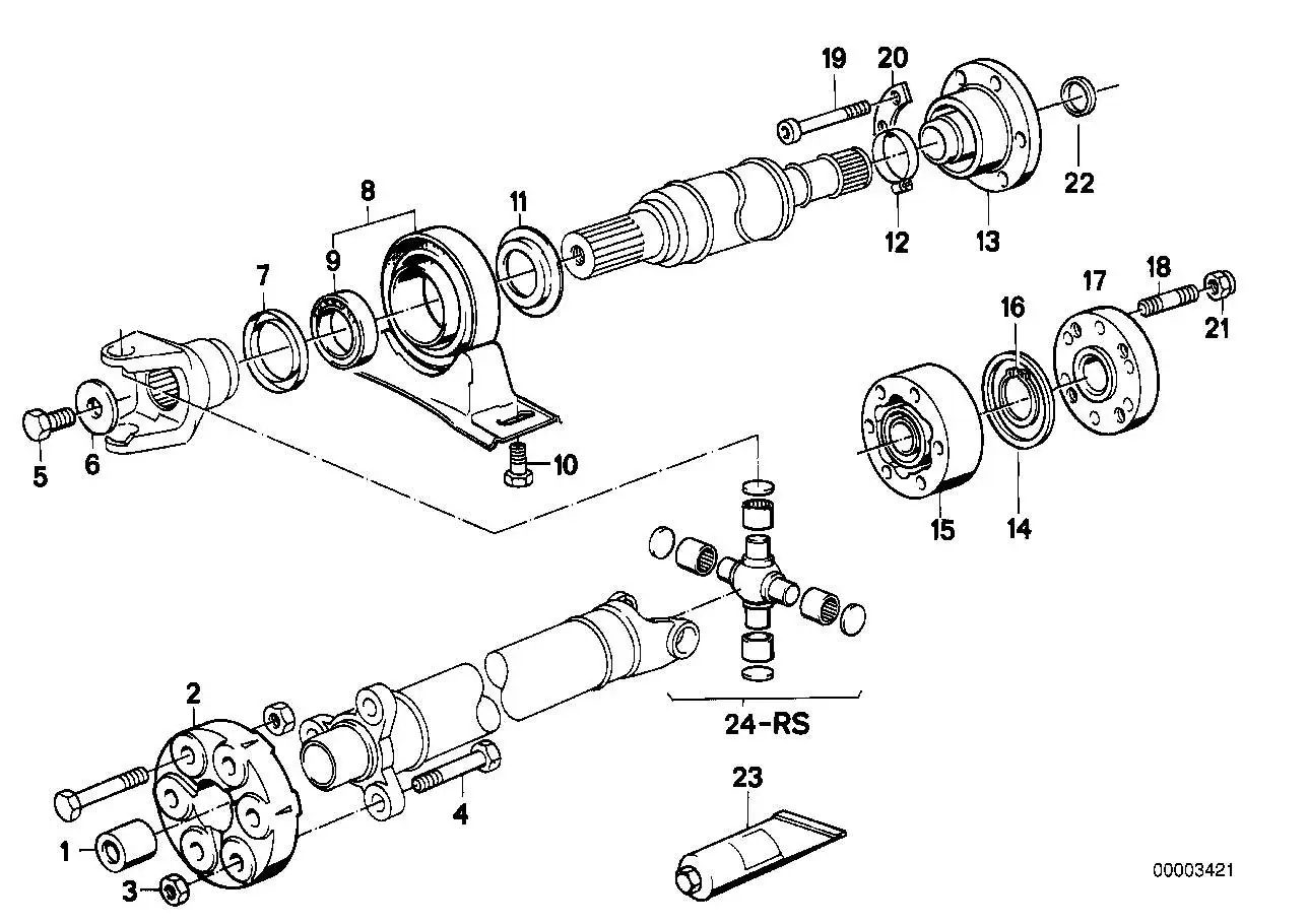 BMW Dichtscheibe E28 E30 E32 E34 E38 E39 26111229502 - Z1 E30 Roa