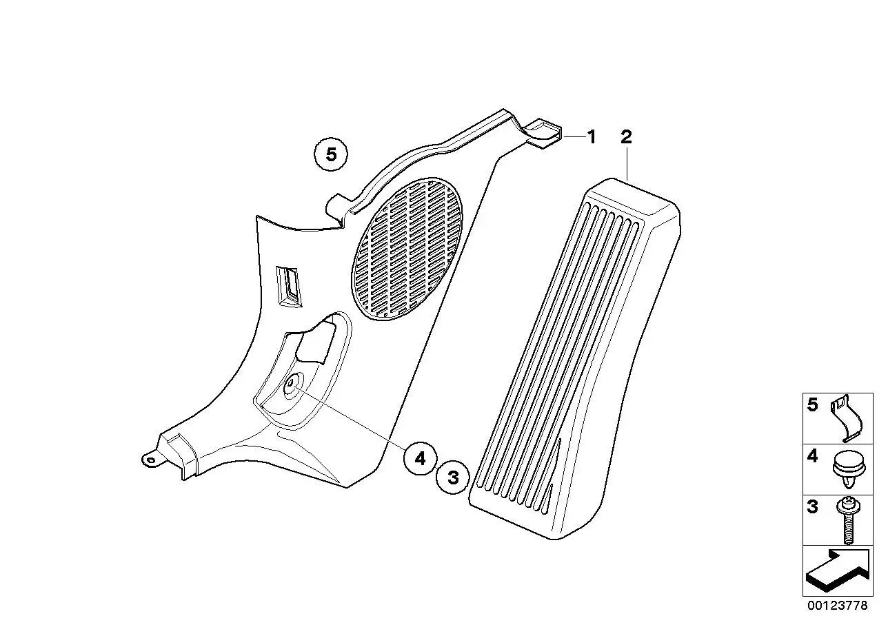 BMW Seitenverkleidung vorne links E85 E86 51437031369 - Bildposit