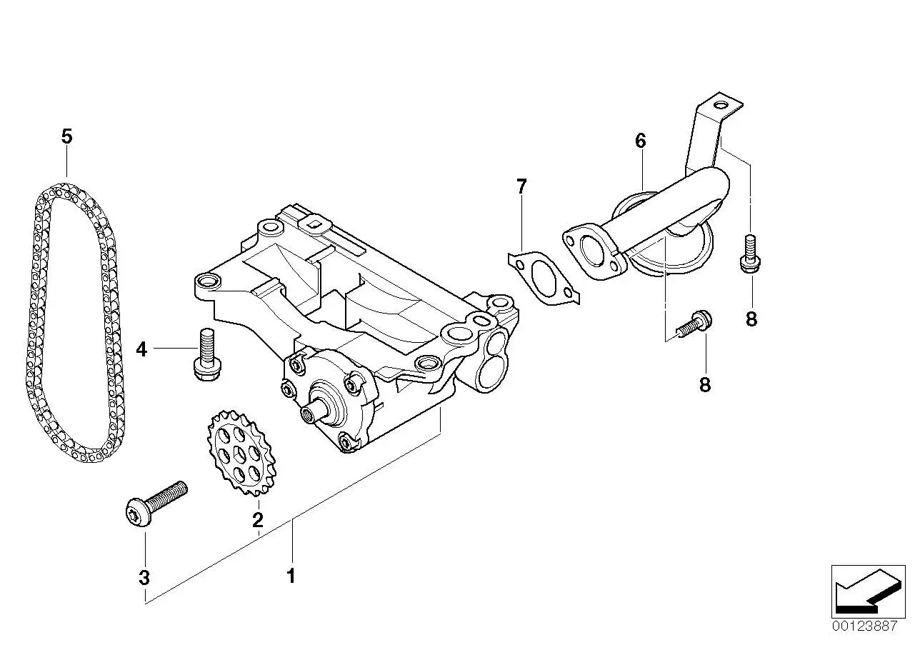 BMW Sechskantschraube mit Scheibe E38 E39 E46 E53 E60 E61 E63 E64