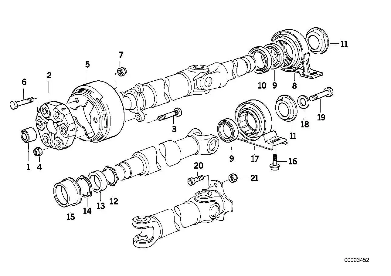 BMW Mittellager hinten E34 26121227675 - Bildposition 17