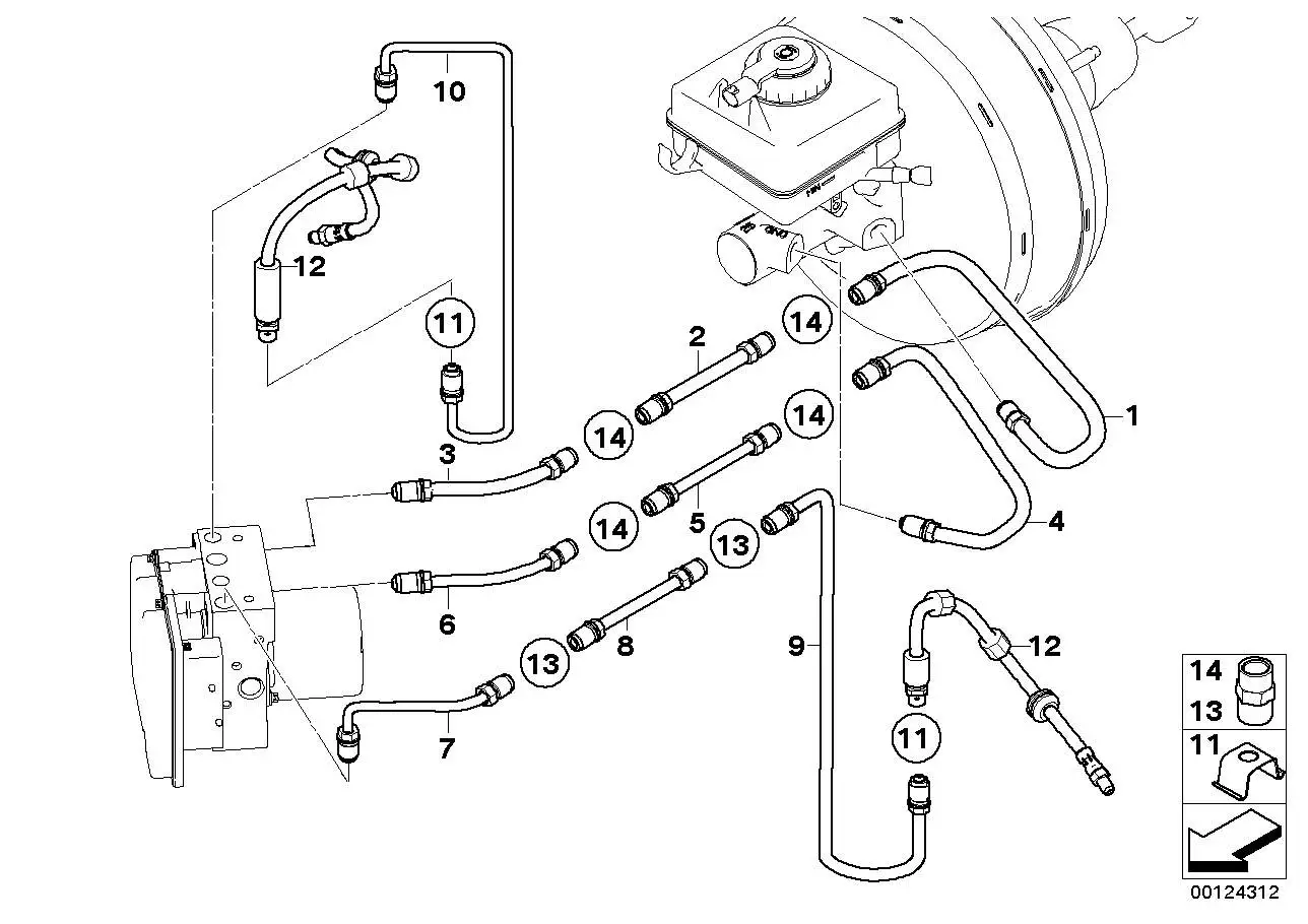 BMW Rohrleitung E60 E61 E63 E64 34326772470