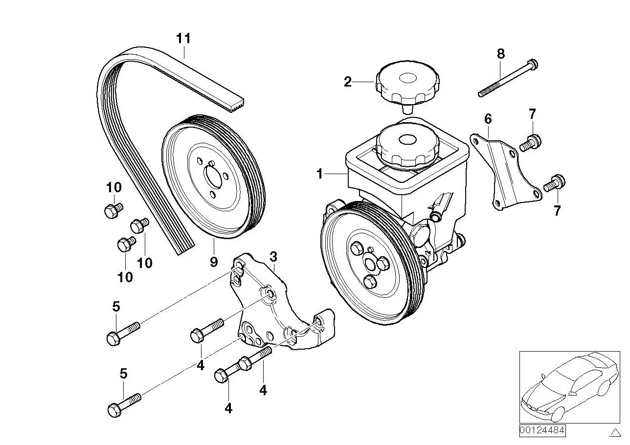 BMW Lenkhilfepumpe E46 32411095748