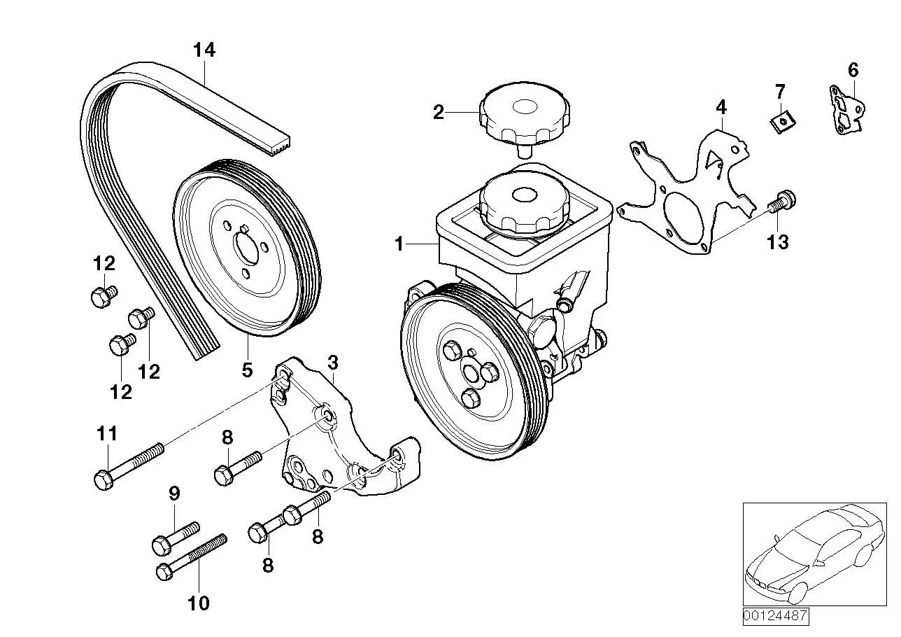 BMW Deckel E38 E39 E46 E53 E60 E61 E65 E66 E83 32411096499 - Bild