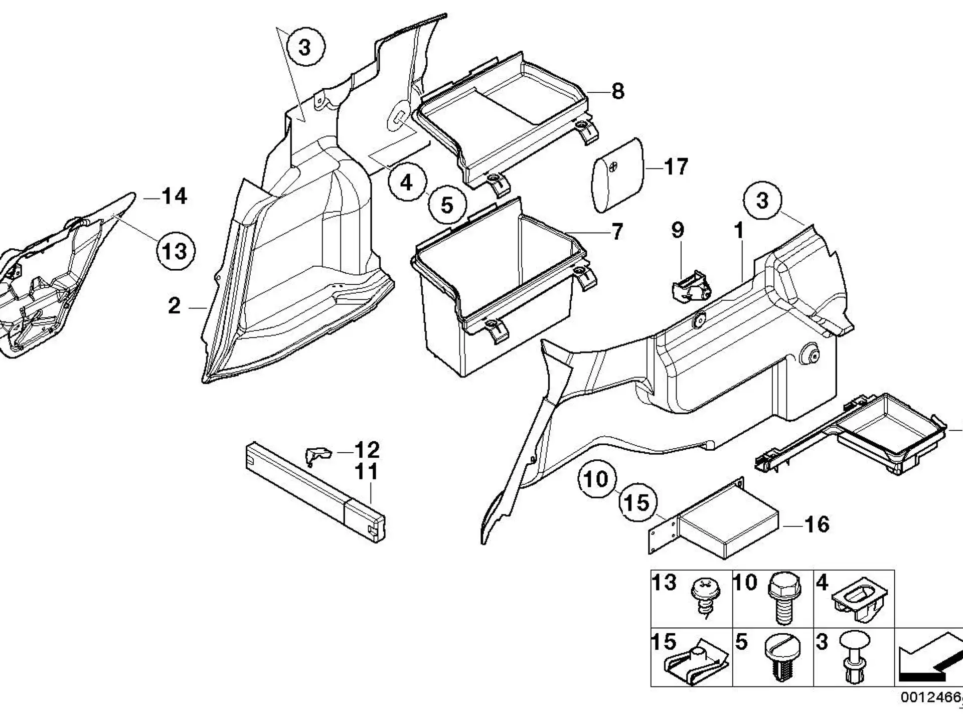 BMW Halter Warndreieck E46 51478265682