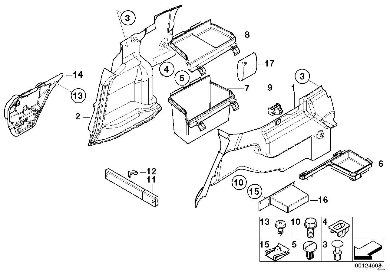 BMW Halter Warndreieck E46 51478265682 - 3er E46