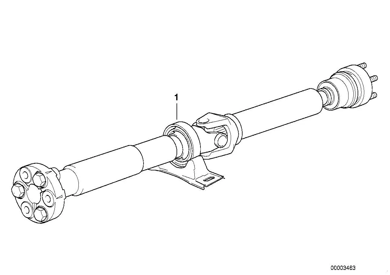 BMW Gelenkwelle Schaltgetriebe E39 26107523766