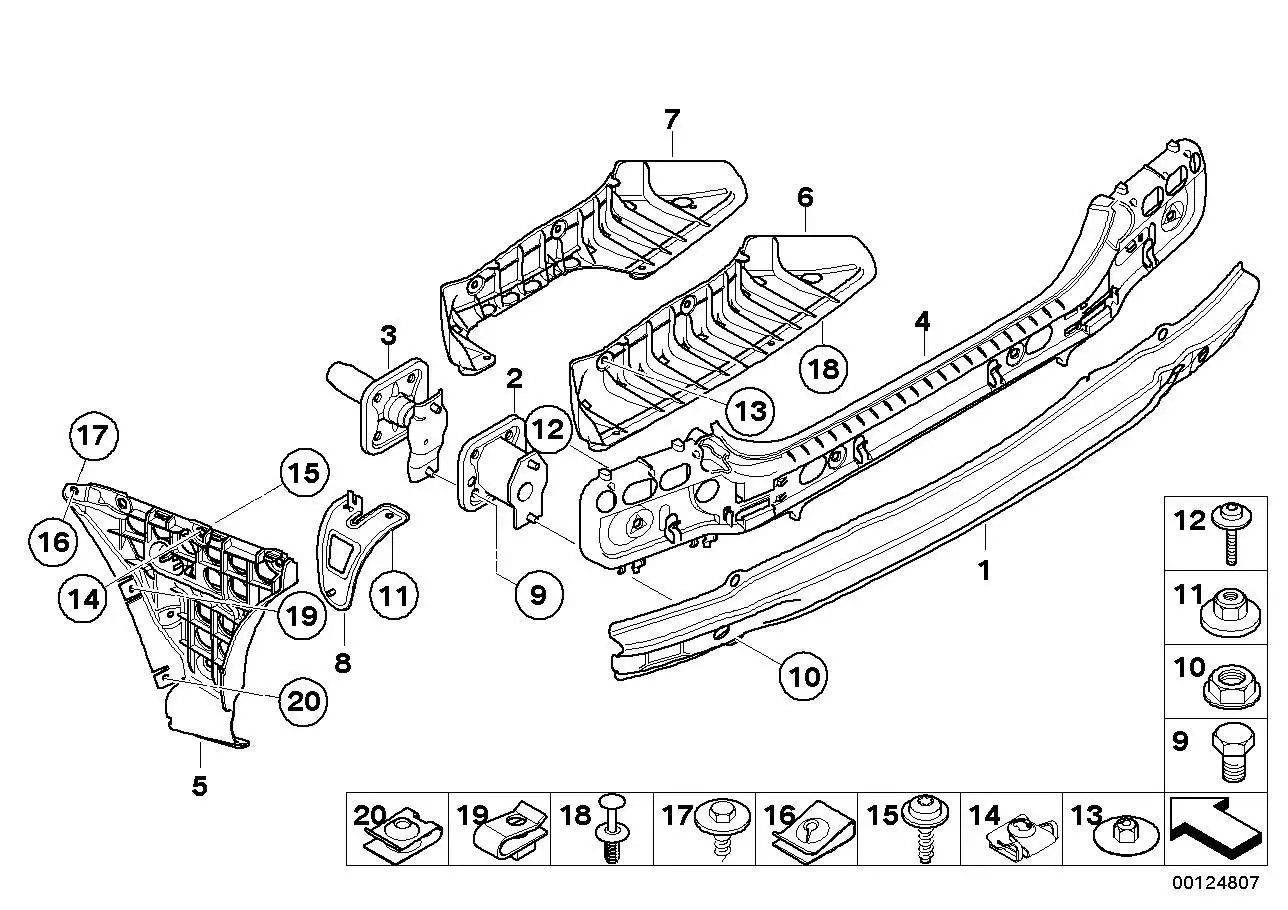 BMW Sechskantschraube E60 E61 E63 E64 07147117789