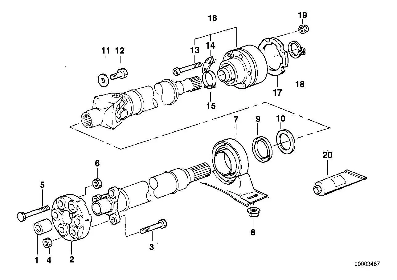 BMW Mittellager E38 26121227997 - Bildposition 07