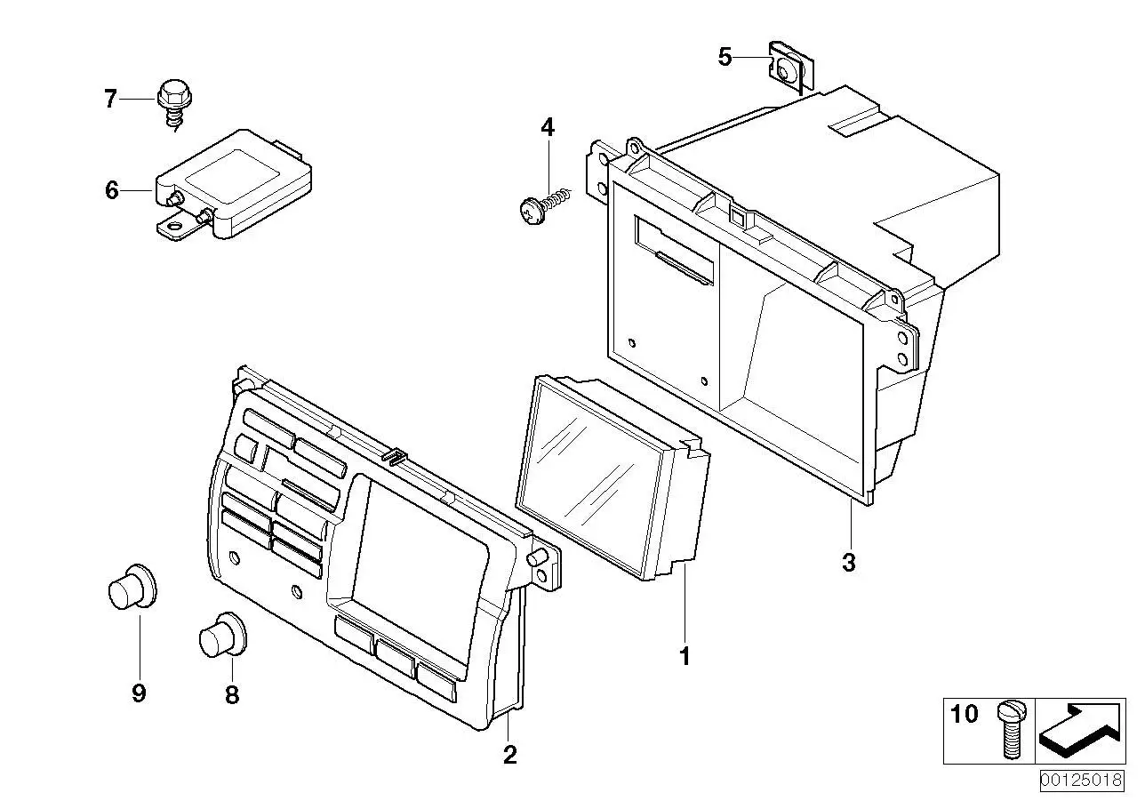 BMW Drehknopf Bordmonitor Menu E46 65528384681 - Bildposition 08