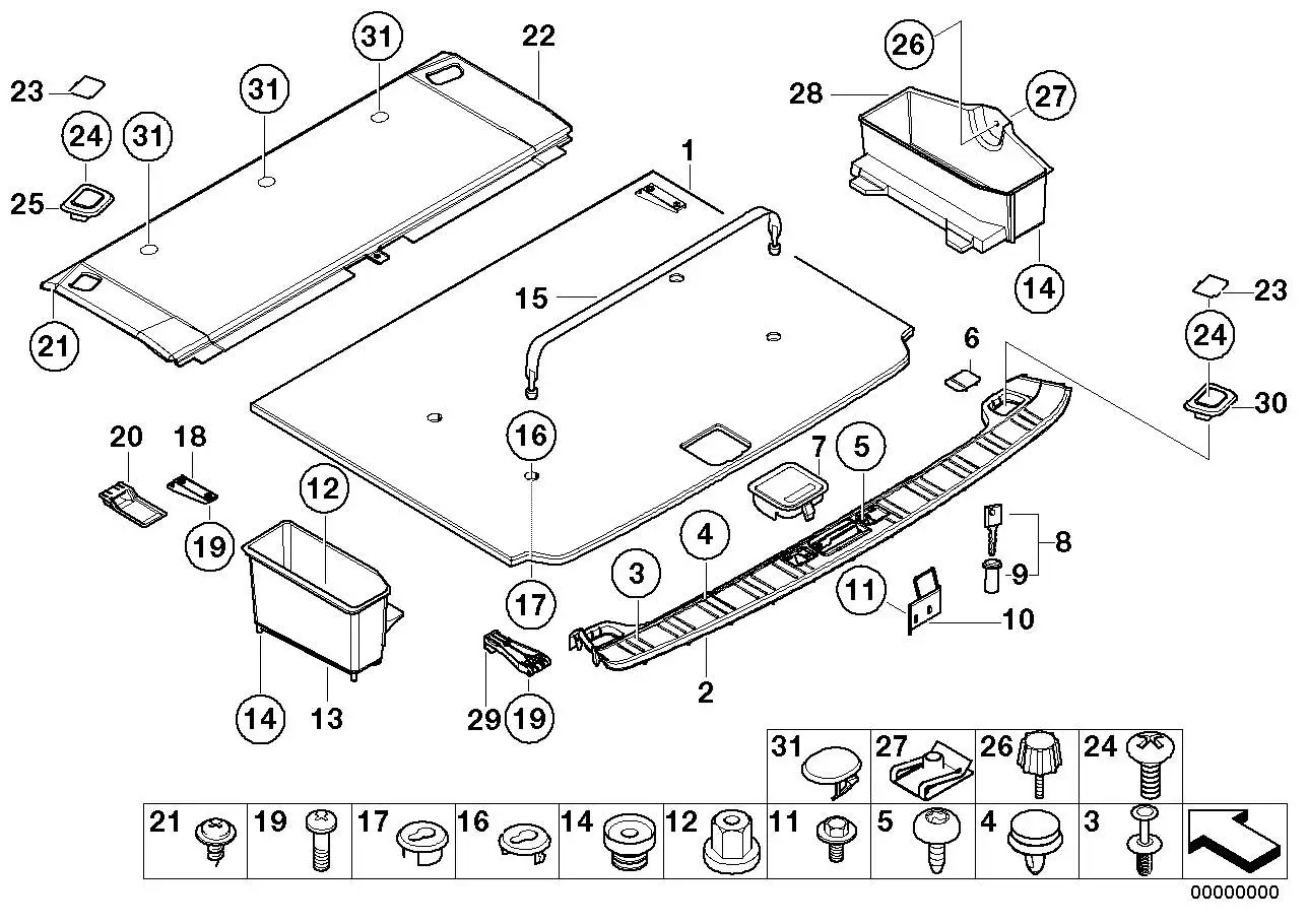 BMW C-Clip Mutter 07147151144 - Bildposition 27