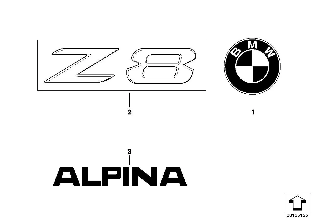 BMW Schriftzug E52 51147009130
