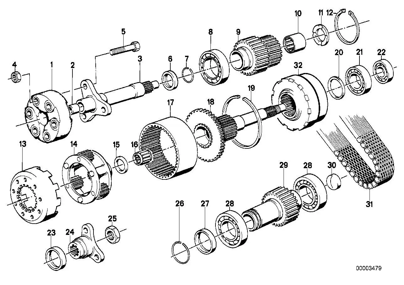 BMW Bundmutter E30 27211224634
