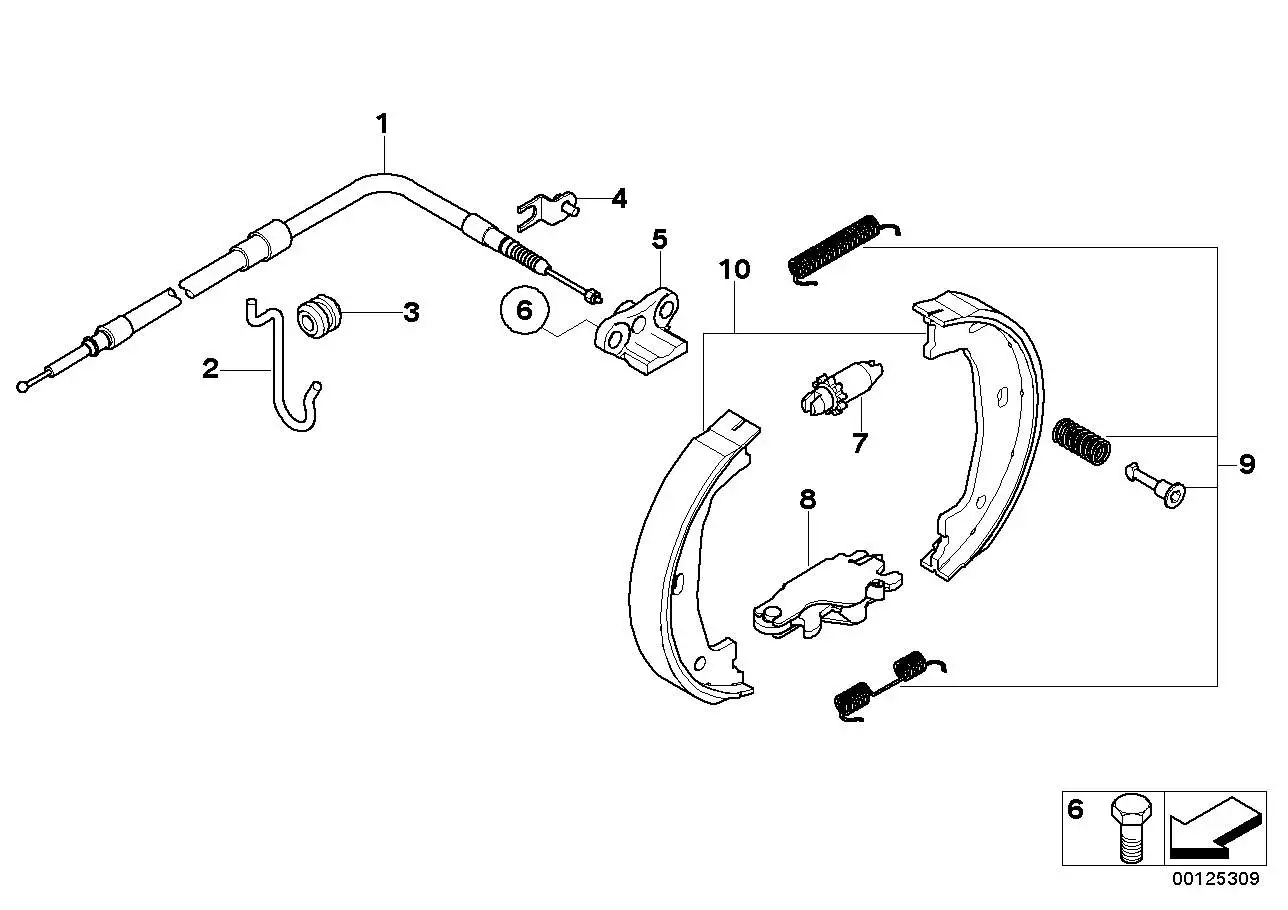 BMW Aufhängehaken E60 E61 E63 E64 34406763410 - Bildposition 02