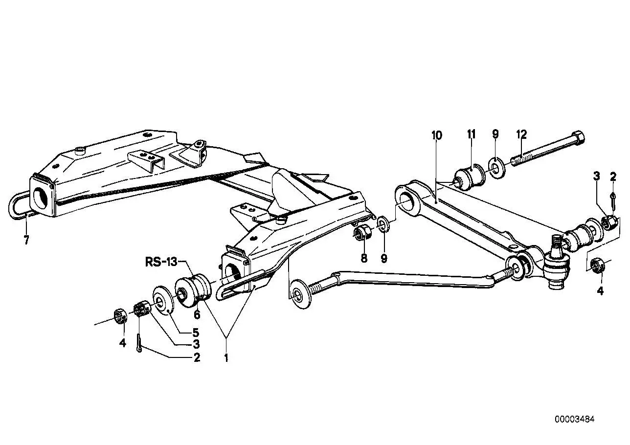 BMW Vorderachsträger E12 E24 31111112842