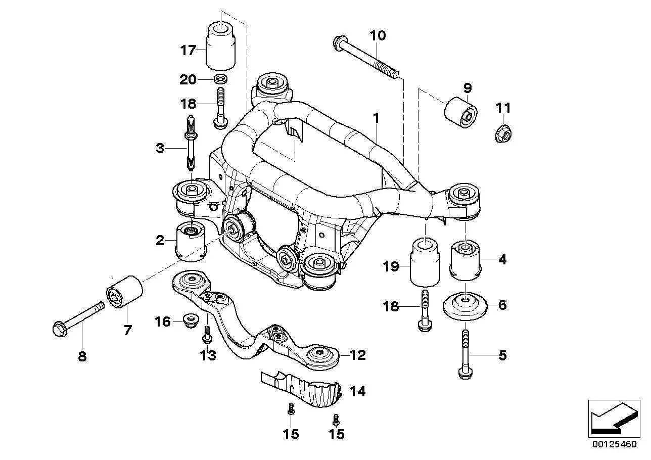 BMW Anschlagscheibe hinten E46 E83 E85 E86 E89 33306779486 - 3er,