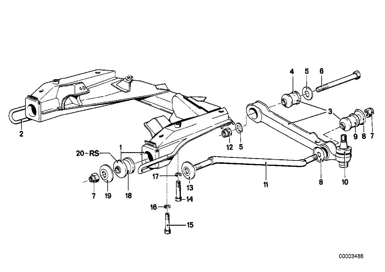 BMW Sechskantschraube E12 E21 E23 E24 E31 E38 07119914660 - 3er,